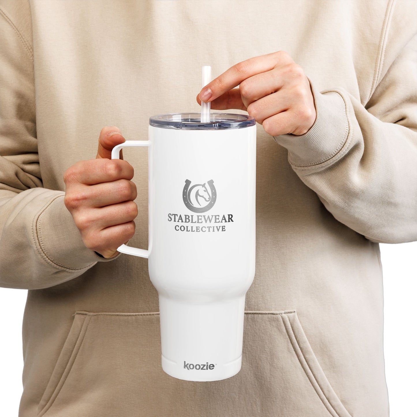 Equestrian 40oz Tumbler, Engraved Insulated Drinkware, Horse Lover Gift