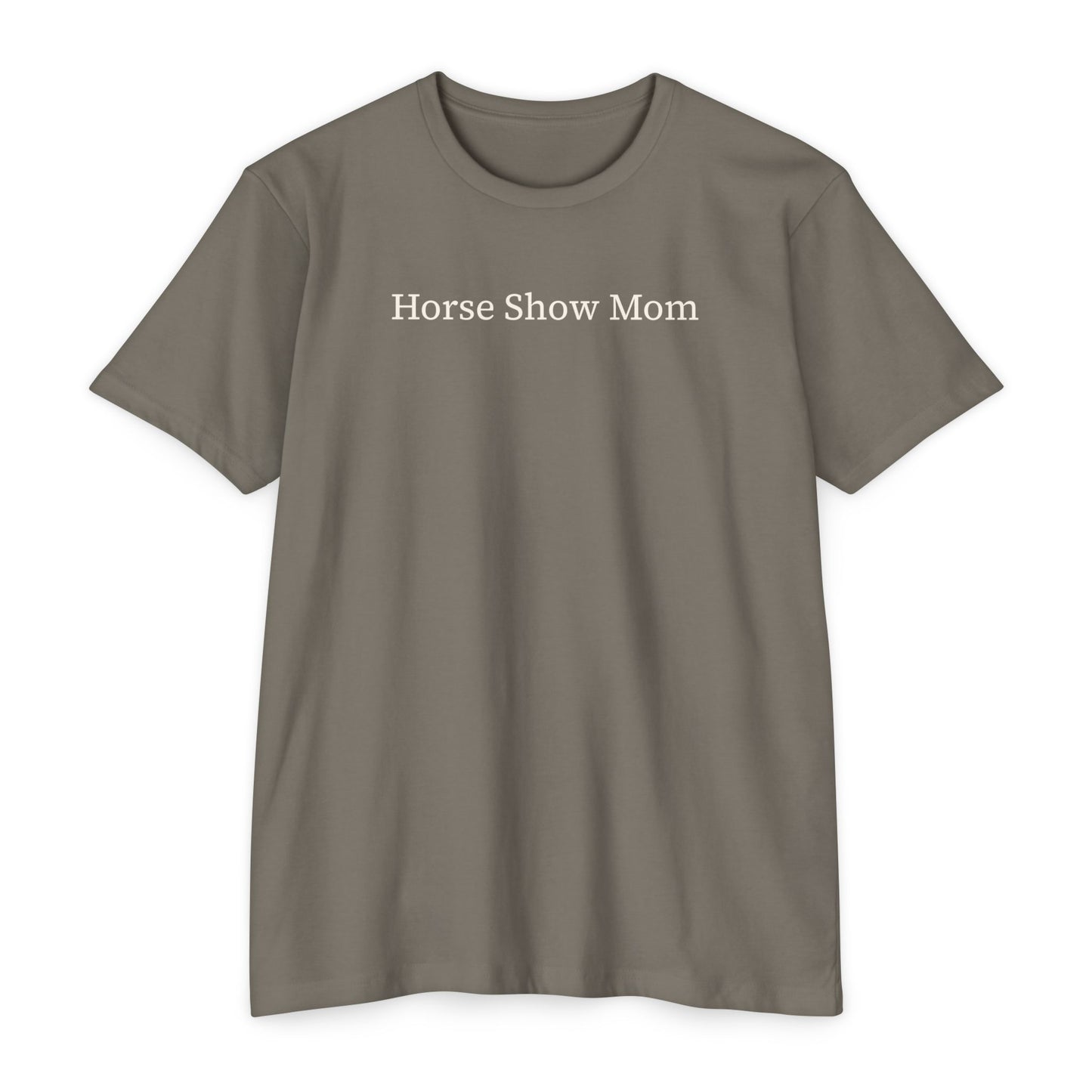 Horse Show Mom T-Shirt, Customizable Parent Tee, Equestrian Gift, Horse Lover Apparel, Sports Event Shirt, Personalize, Jersey T-Shirt