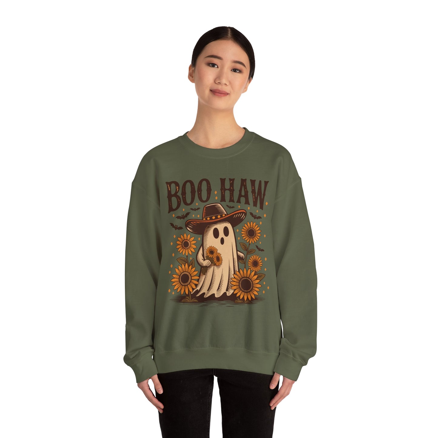 Boo Haw Ghost Crewneck Sweatshirt