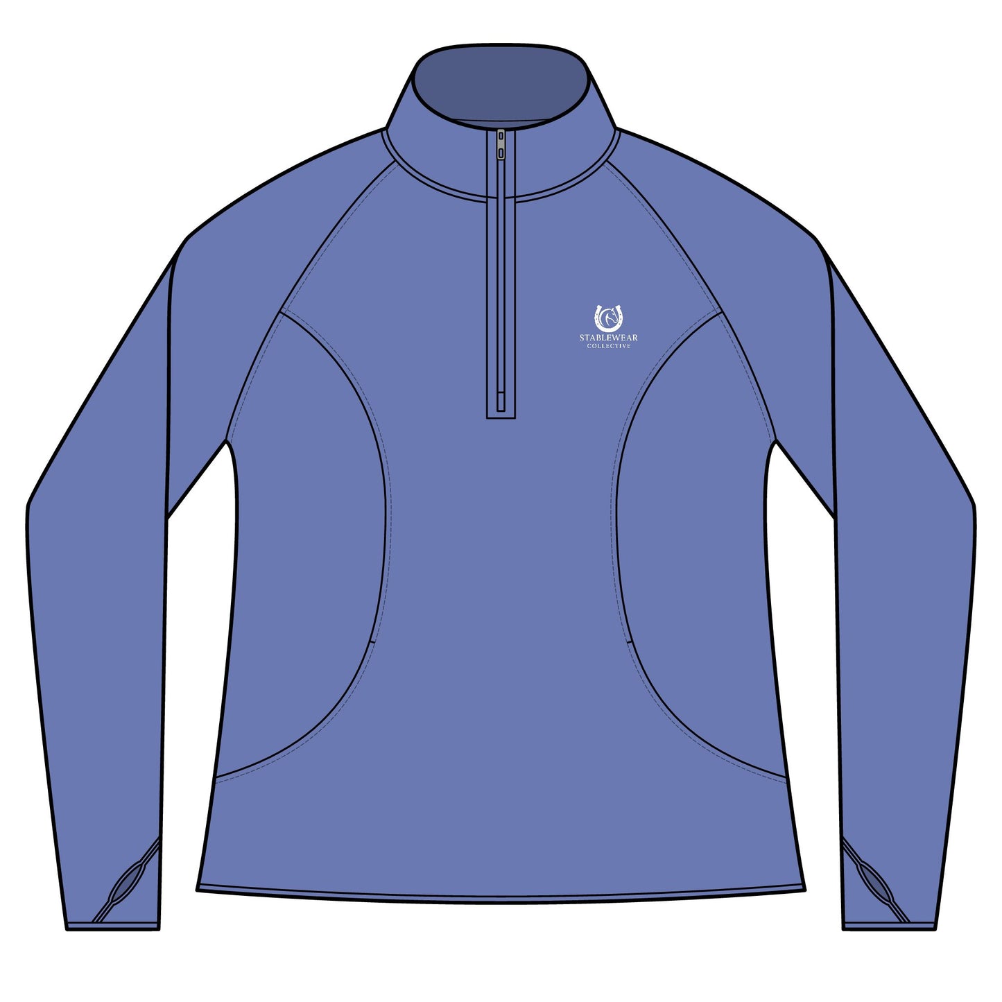 Horse Riding Quarter-Zip Sweatshirt for Equestrians, Gifts for Horse Lovers