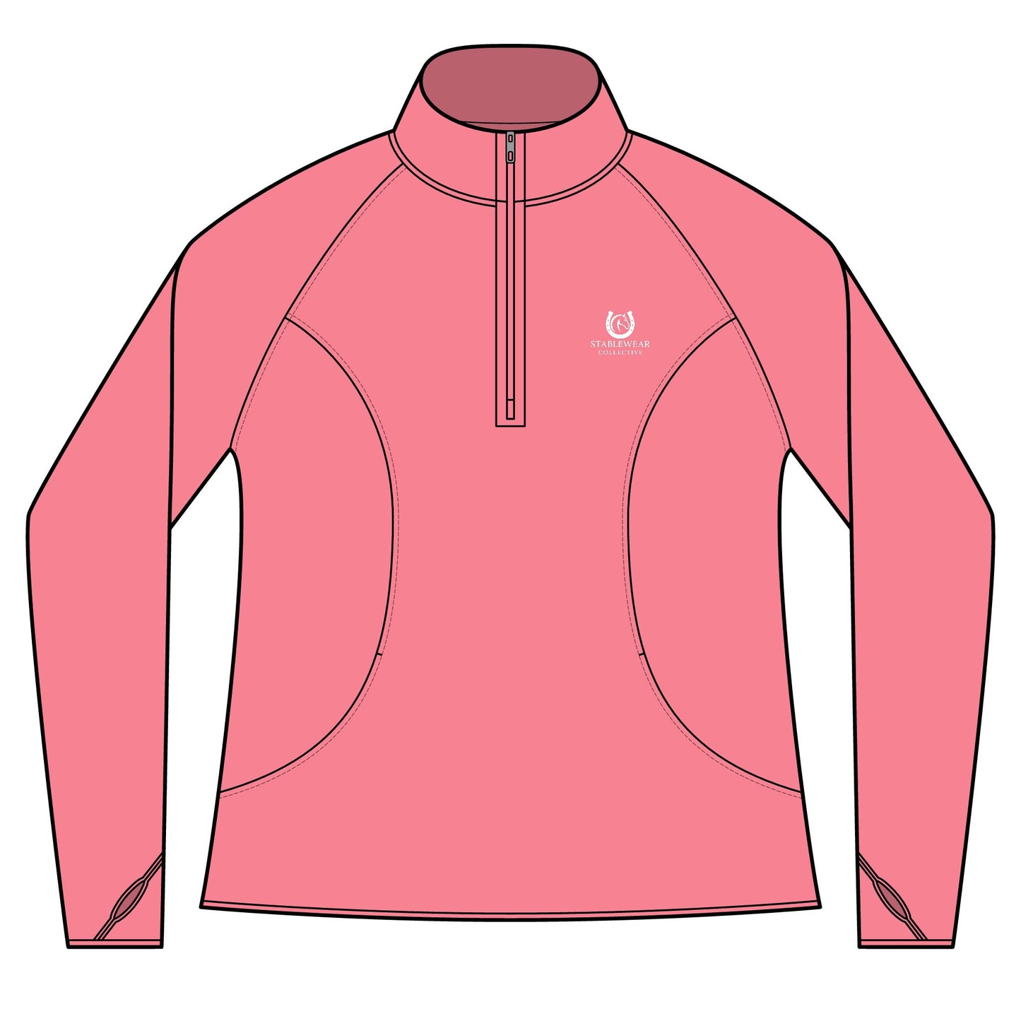 Horse Riding Quarter-Zip Sweatshirt for Equestrians, Gifts for Horse Lovers