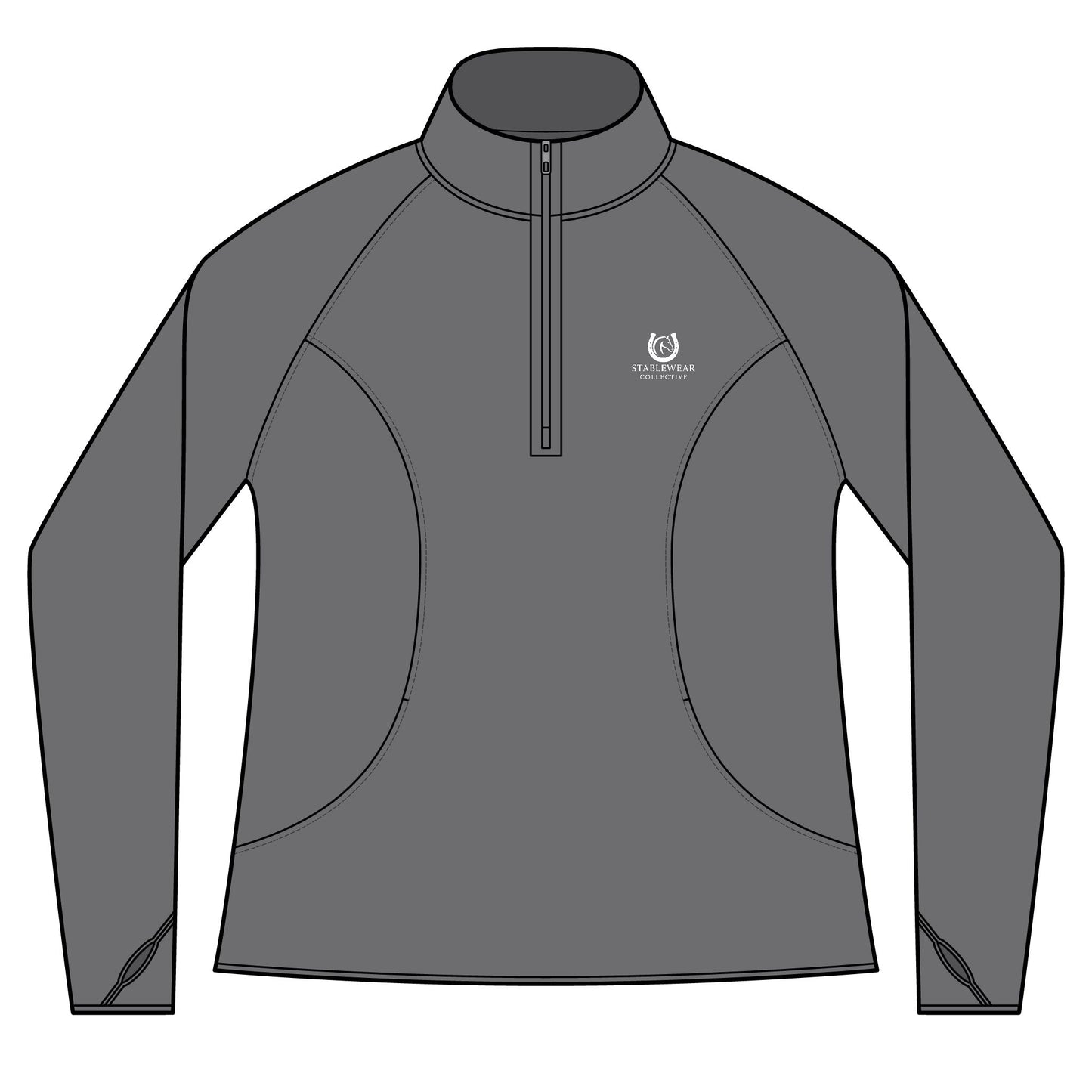 Horse Riding Quarter-Zip Sweatshirt for Equestrians, Gifts for Horse Lovers