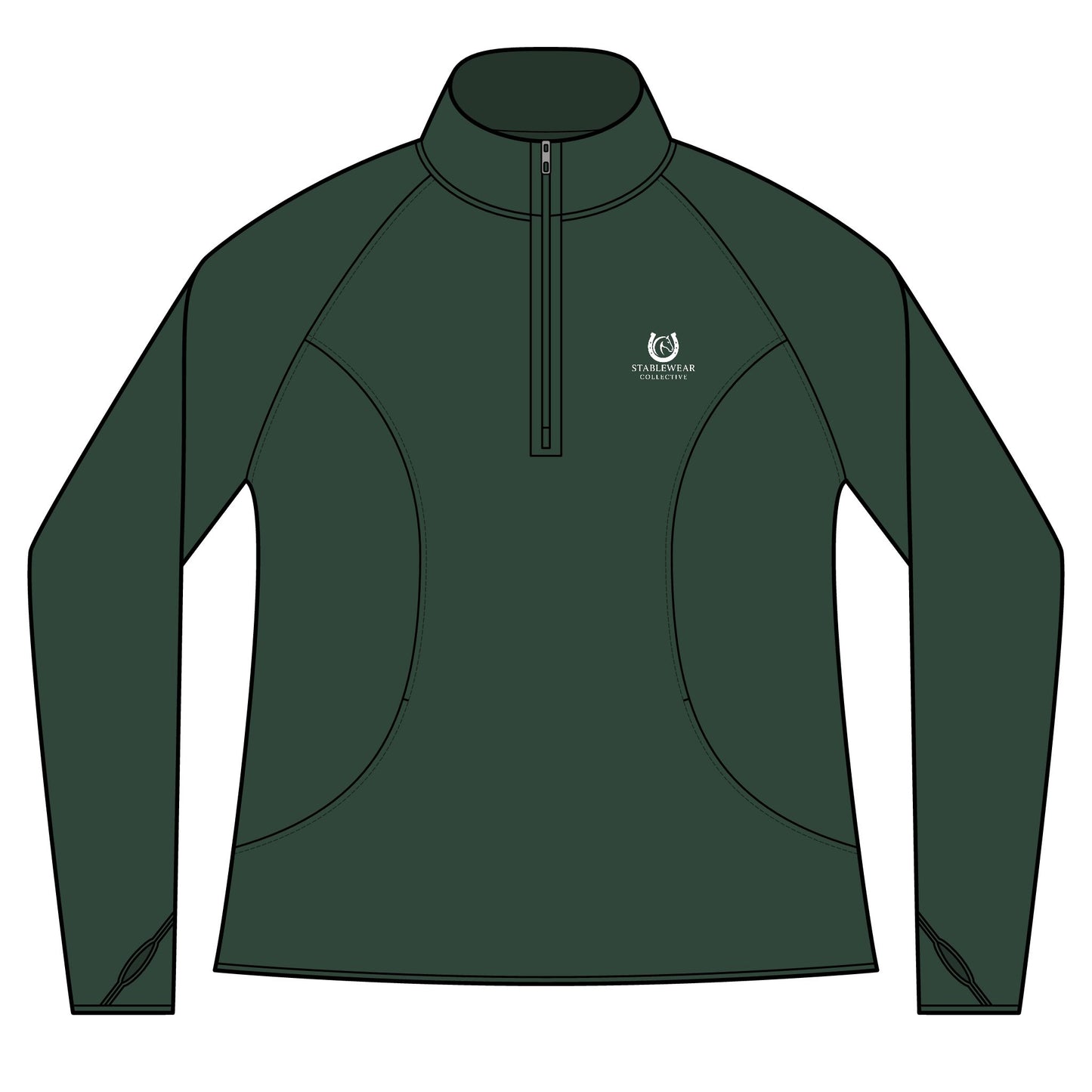 Horse Riding Quarter-Zip Sweatshirt for Equestrians, Gifts for Horse Lovers