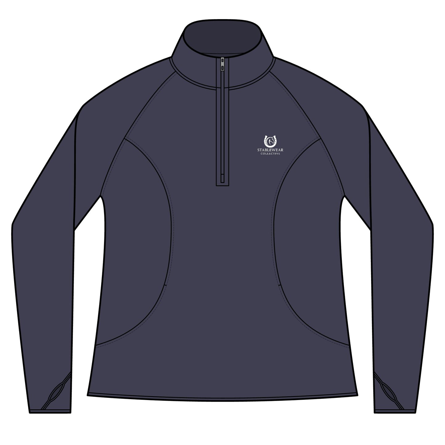 Horse Riding Quarter-Zip Sweatshirt for Equestrians, Gifts for Horse Lovers