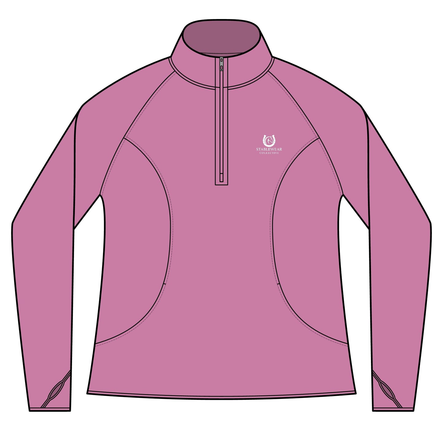 Horse Riding Quarter-Zip Sweatshirt for Equestrians, Gifts for Horse Lovers