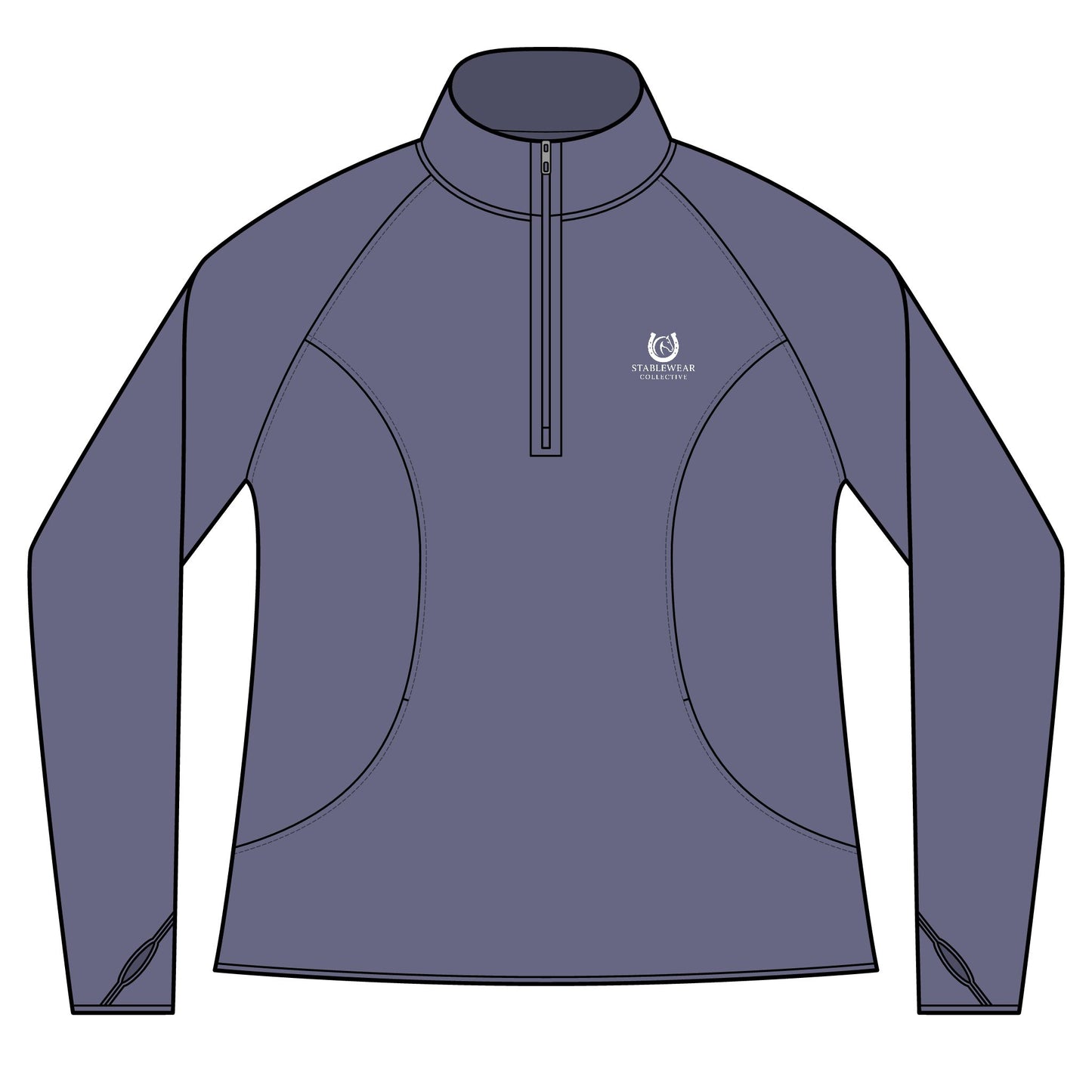 Horse Riding Quarter-Zip Sweatshirt for Equestrians, Gifts for Horse Lovers