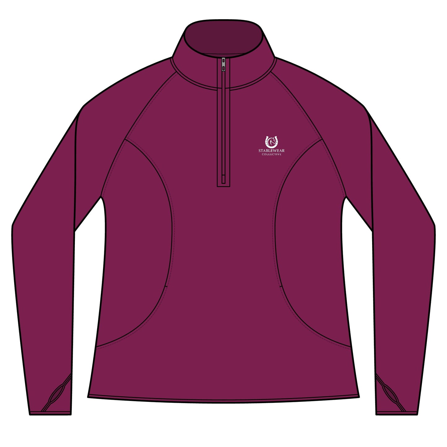 Horse Riding Quarter-Zip Sweatshirt for Equestrians, Gifts for Horse Lovers