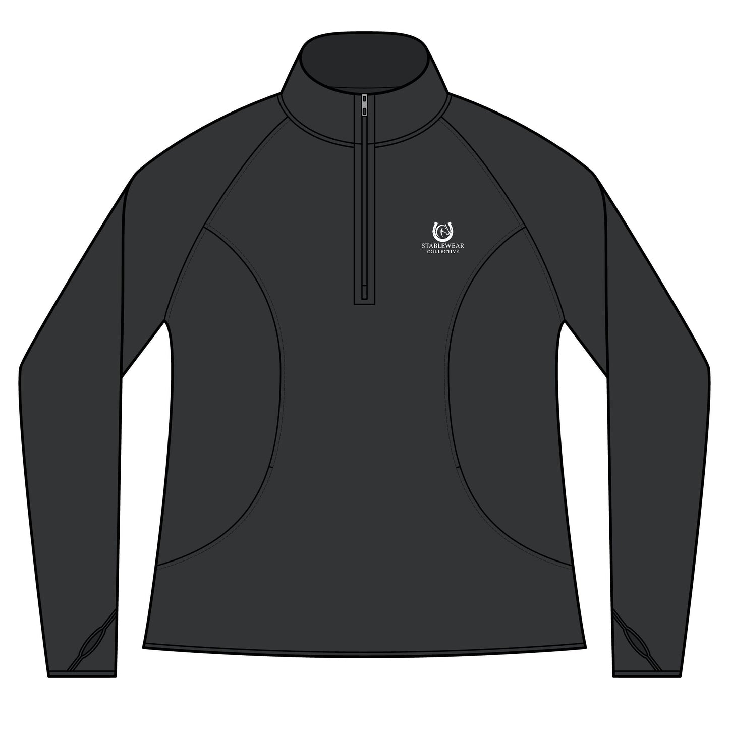 Horse Riding Quarter-Zip Sweatshirt for Equestrians, Gifts for Horse Lovers