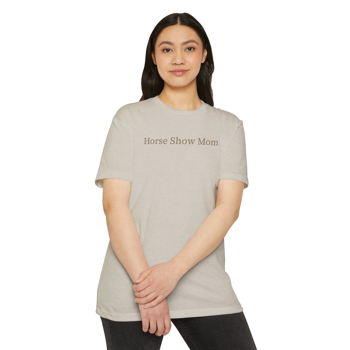 Horse Show Mom T-Shirt, Customizable Parent Tee, Equestrian Gift, Horse Lover Apparel, Sports Event Shirt, Personalize, Jersey T-Shirt