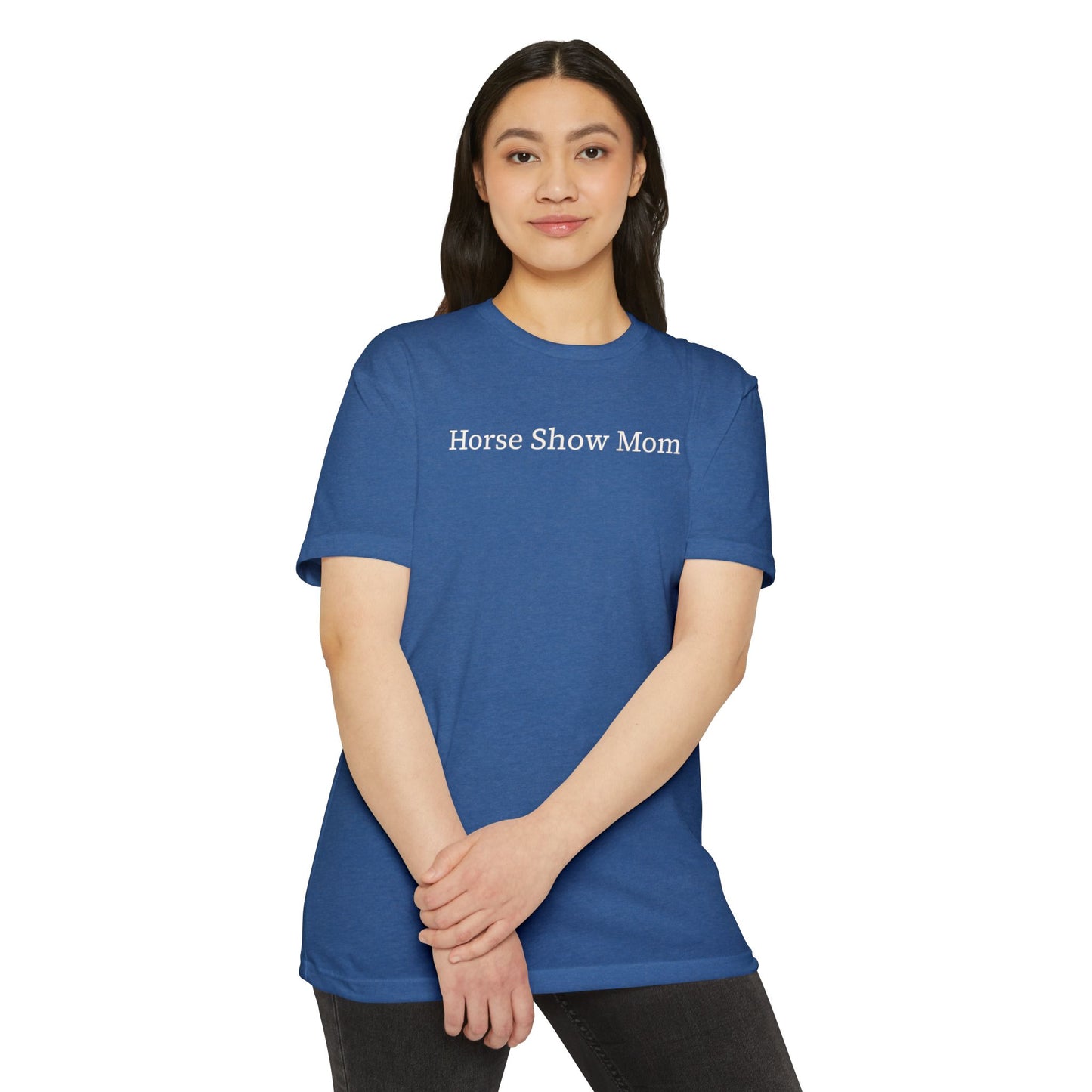 Horse Show Mom T-Shirt, Customizable Parent Tee, Equestrian Gift, Horse Lover Apparel, Sports Event Shirt, Personalize, Jersey T-Shirt