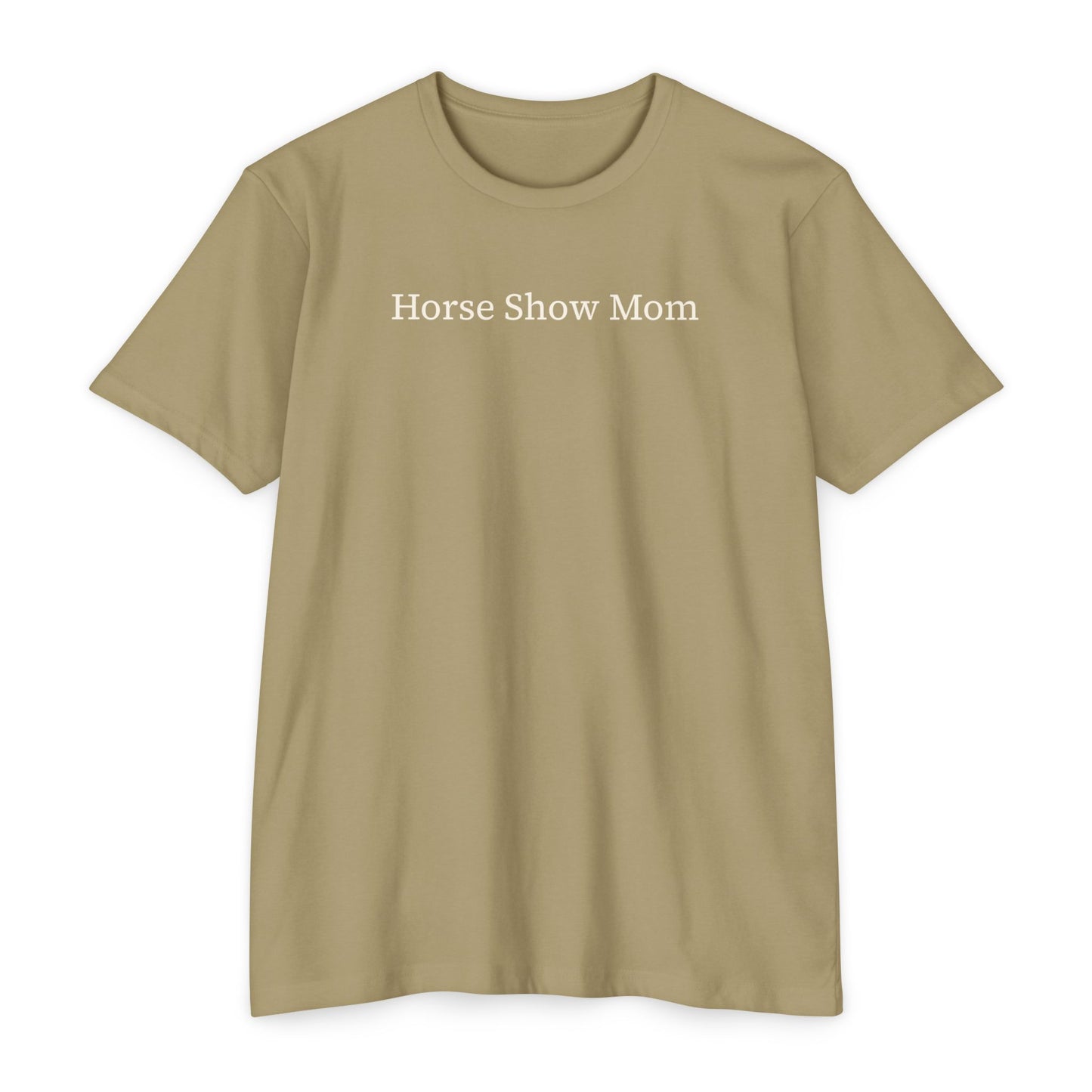 Horse Show Mom T-Shirt, Customizable Parent Tee, Equestrian Gift, Horse Lover Apparel, Sports Event Shirt, Personalize, Jersey T-Shirt