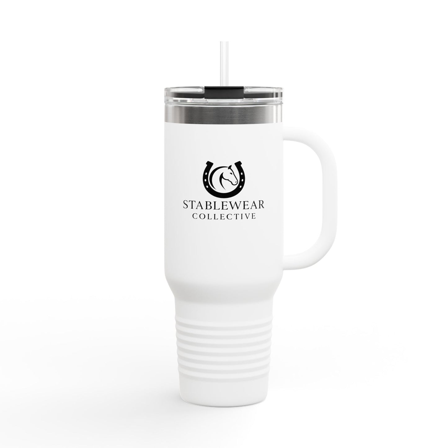 Equestrian 40oz Insulated Travel Mug, Horse Show Tumblr, Gift for Horse Lovers, Stainless Steel