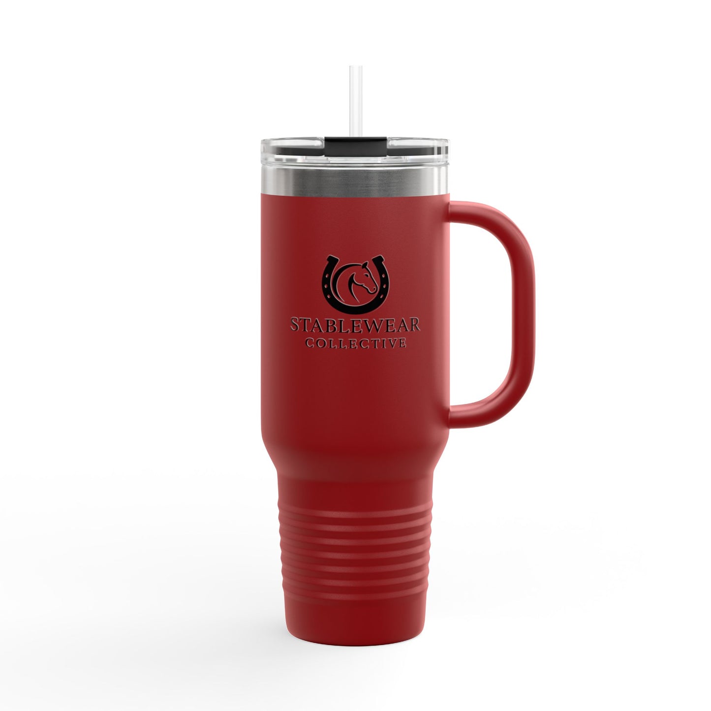 Equestrian 40oz Insulated Travel Mug, Horse Show Tumblr, Gift for Horse Lovers, Stainless Steel