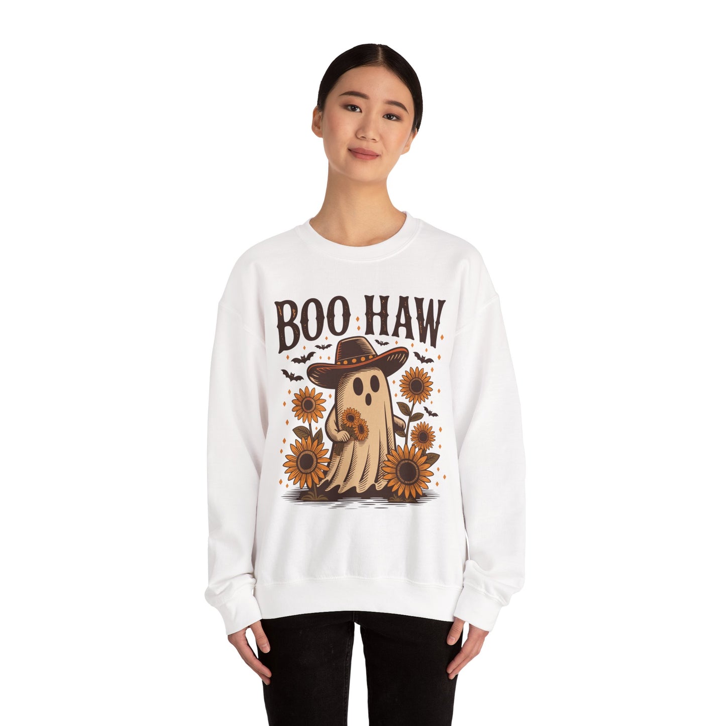 Boo Haw Ghost Crewneck Sweatshirt
