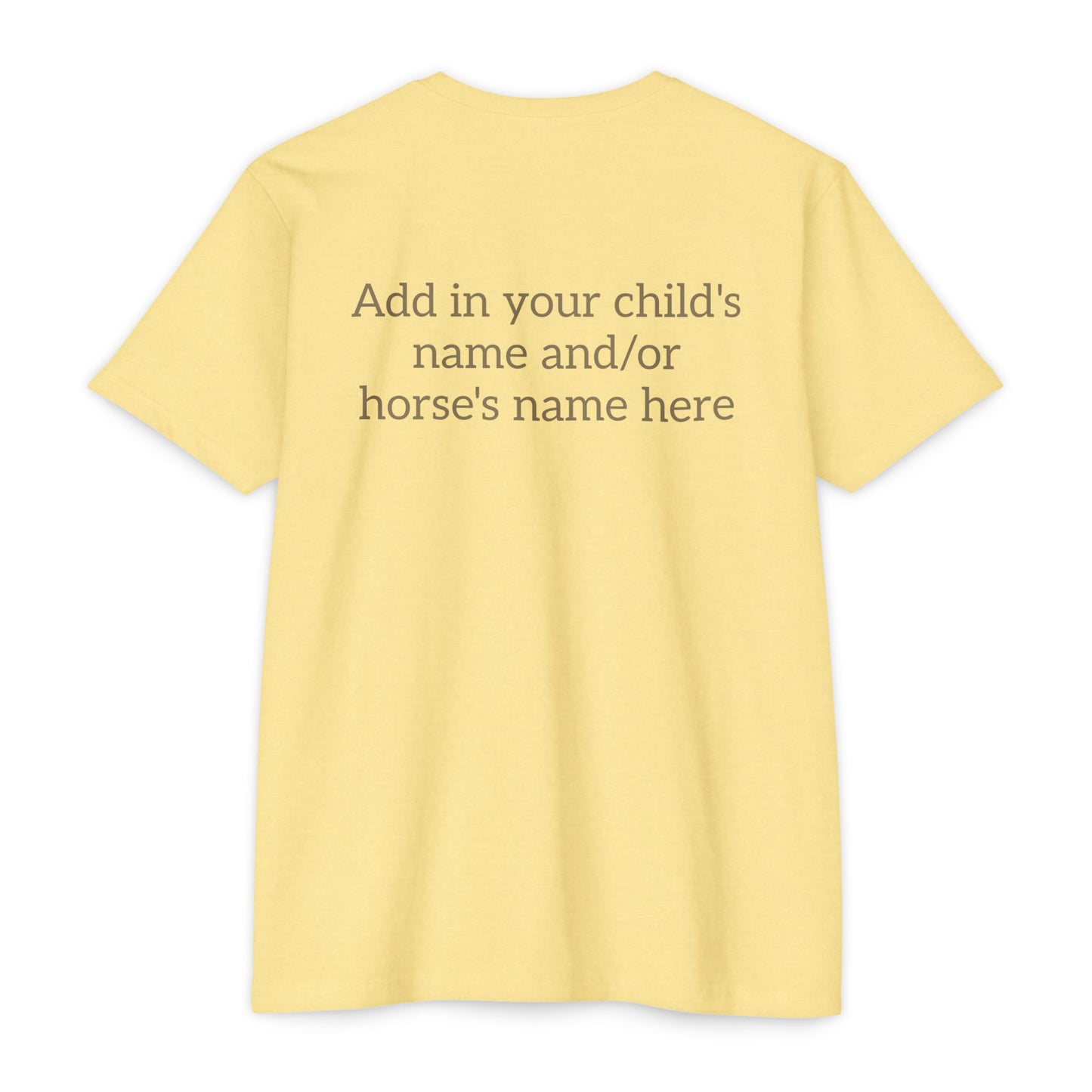 Horse Show Mom T-Shirt, Customizable Parent Tee, Equestrian Gift, Horse Lover Apparel, Sports Event Shirt, Personalize, Jersey T-Shirt