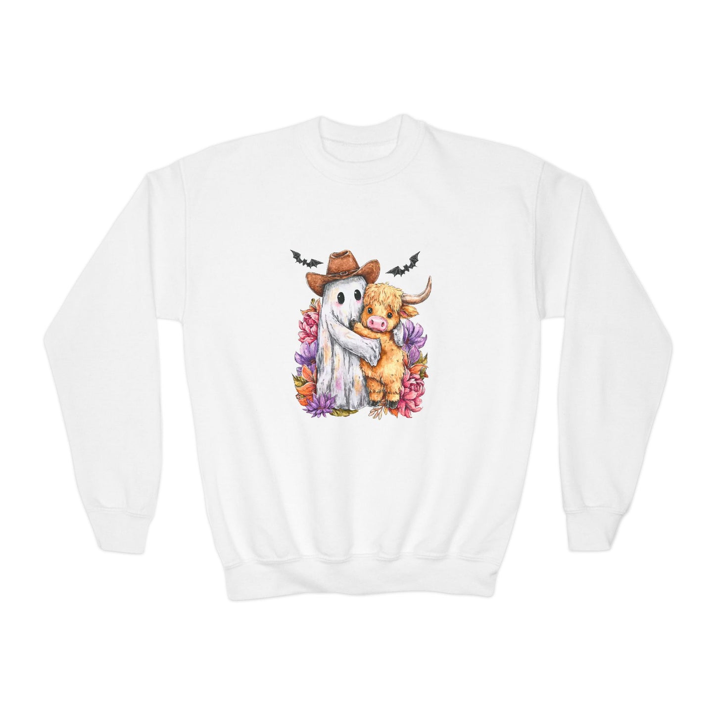 Ghost & Cow Fall Youth Crewneck Sweatshirt