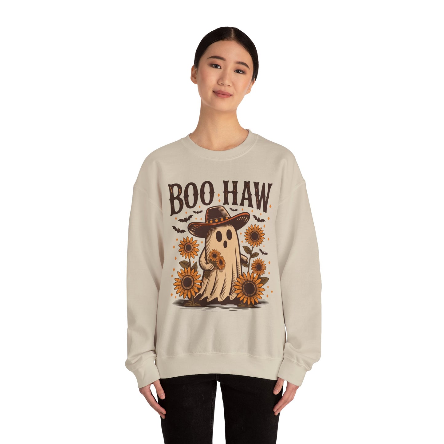 Boo Haw Ghost Crewneck Sweatshirt