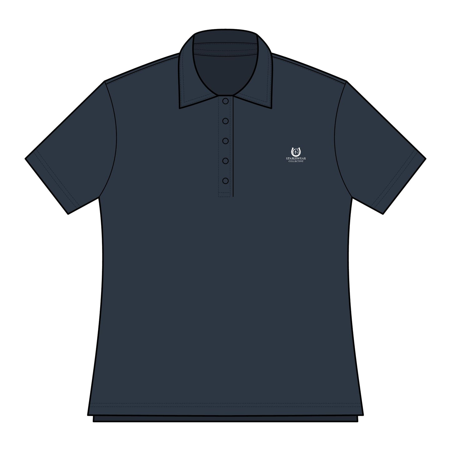 Women's Polo Shirt for Equestrians, Gift for Horse Lovers
