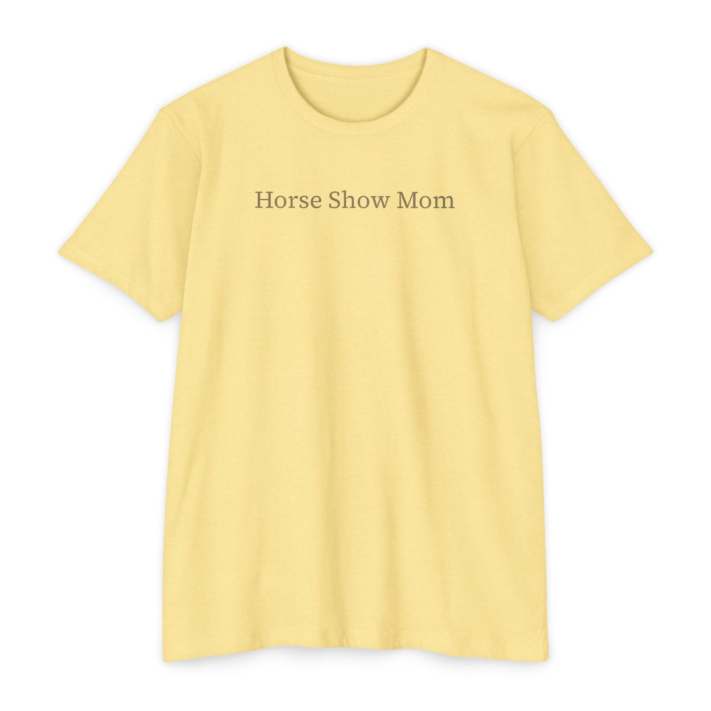 Horse Show Mom T-Shirt, Customizable Parent Tee, Equestrian Gift, Horse Lover Apparel, Sports Event Shirt, Personalize, Jersey T-Shirt