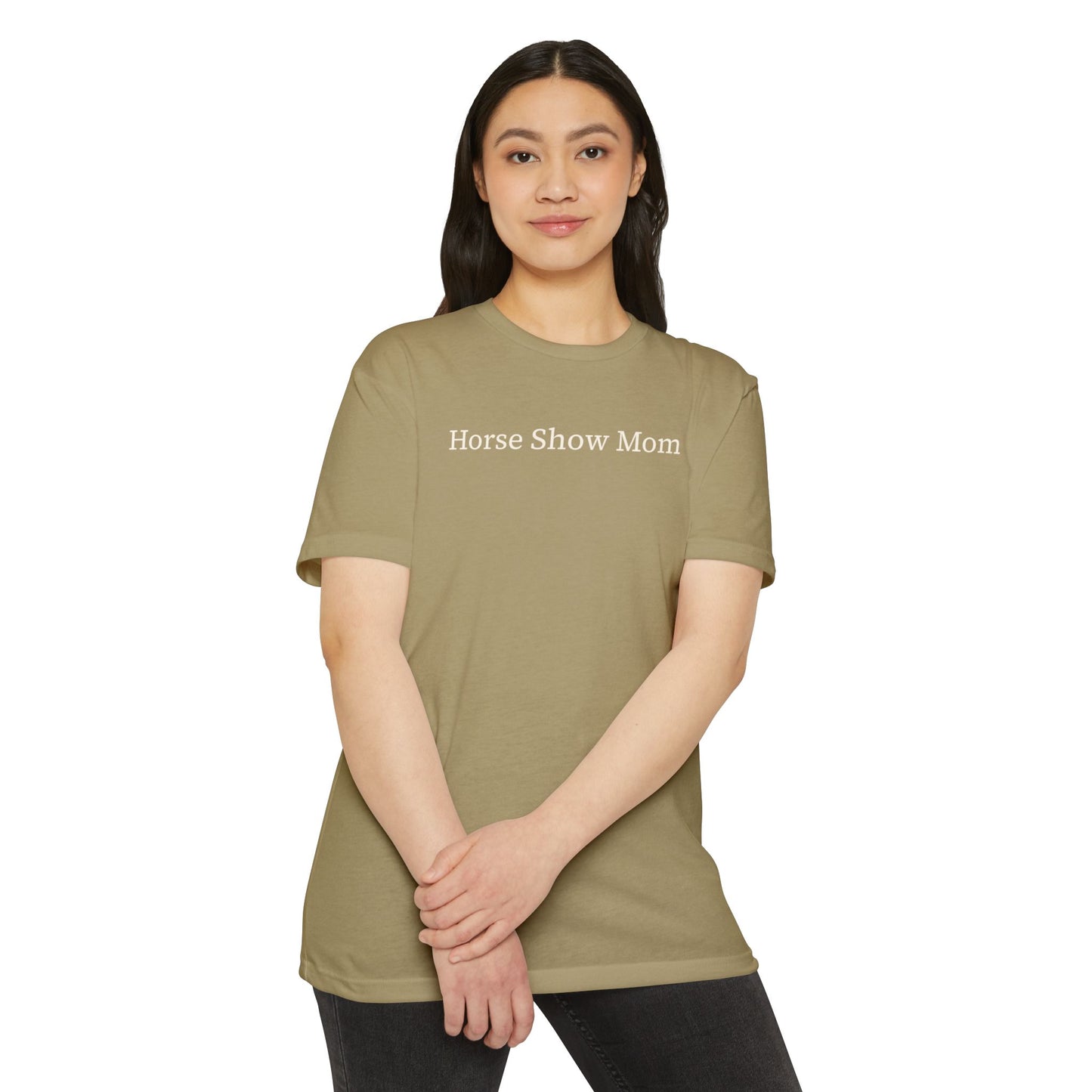 Horse Show Mom T-Shirt, Customizable Parent Tee, Equestrian Gift, Horse Lover Apparel, Sports Event Shirt, Personalize, Jersey T-Shirt